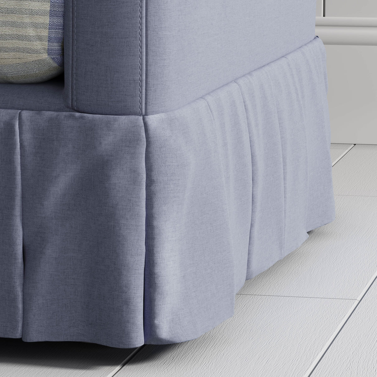 Cottonfy Country Check Sofa with Removable Skirted Covers