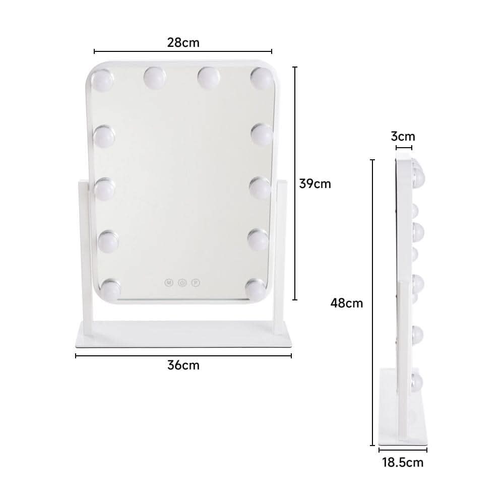 Hollywood Vanity Makeup Mirror with 12 Bulbs