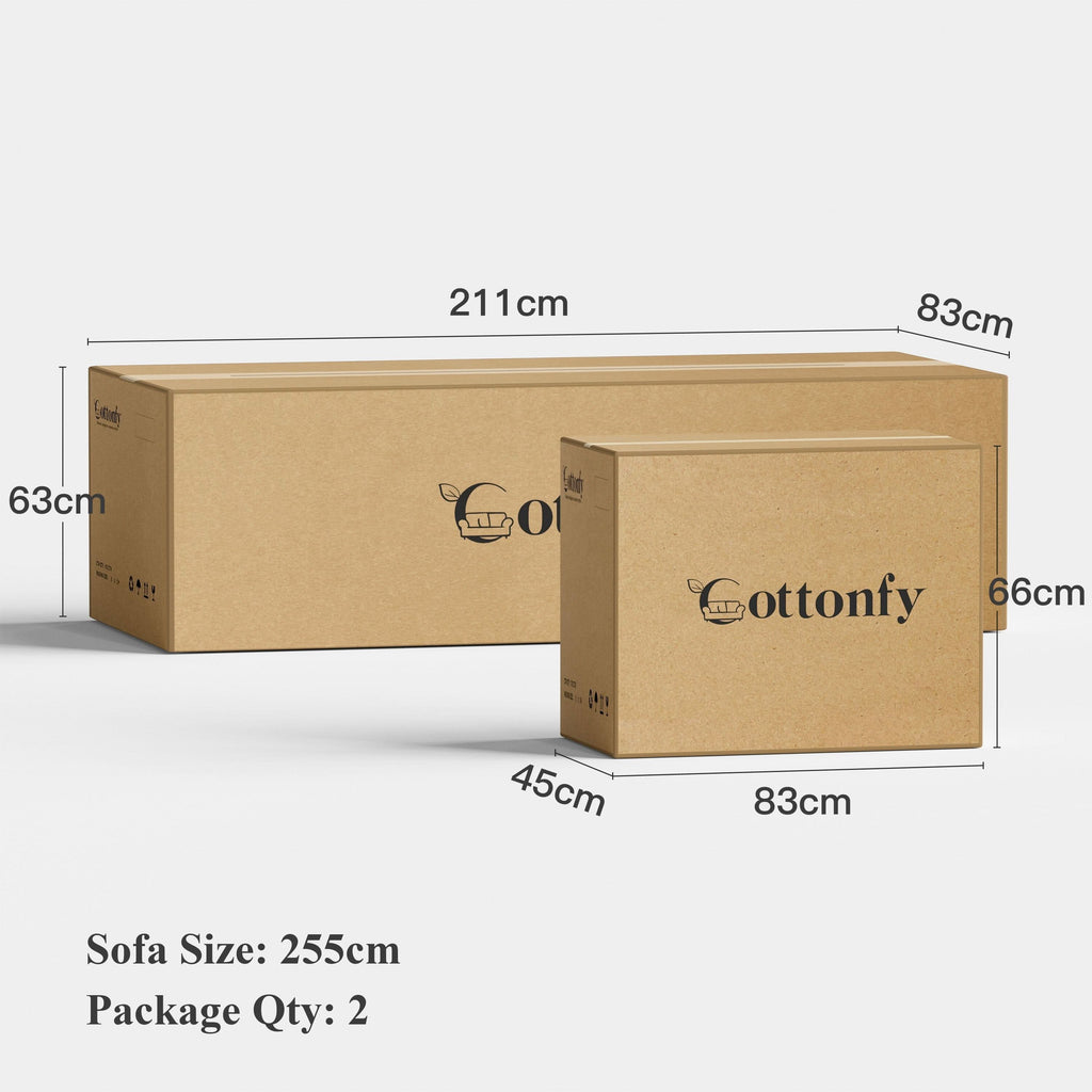 Cottonfy Multifunctional Sleeper 3 Seater Sofa Bed with Storage Space