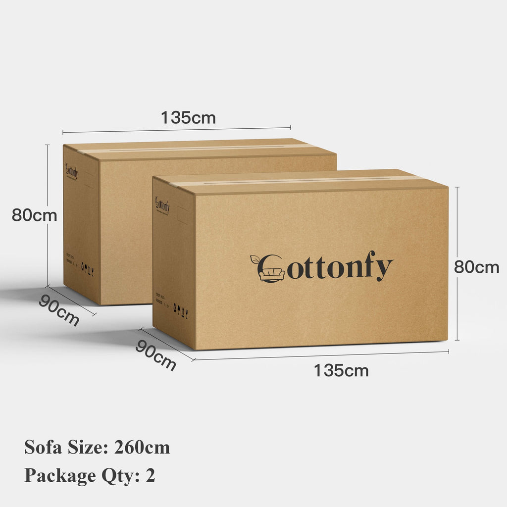 Cottonfy Luxurious Solid Wood Versatile 2-Seater Pull Out Sofa Bed