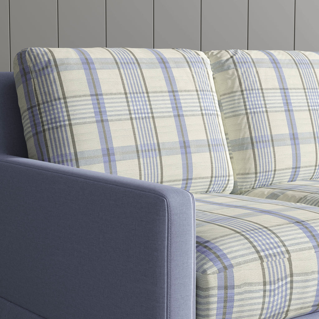 Cottonfy Country Check Sofa with Removable Skirted Covers