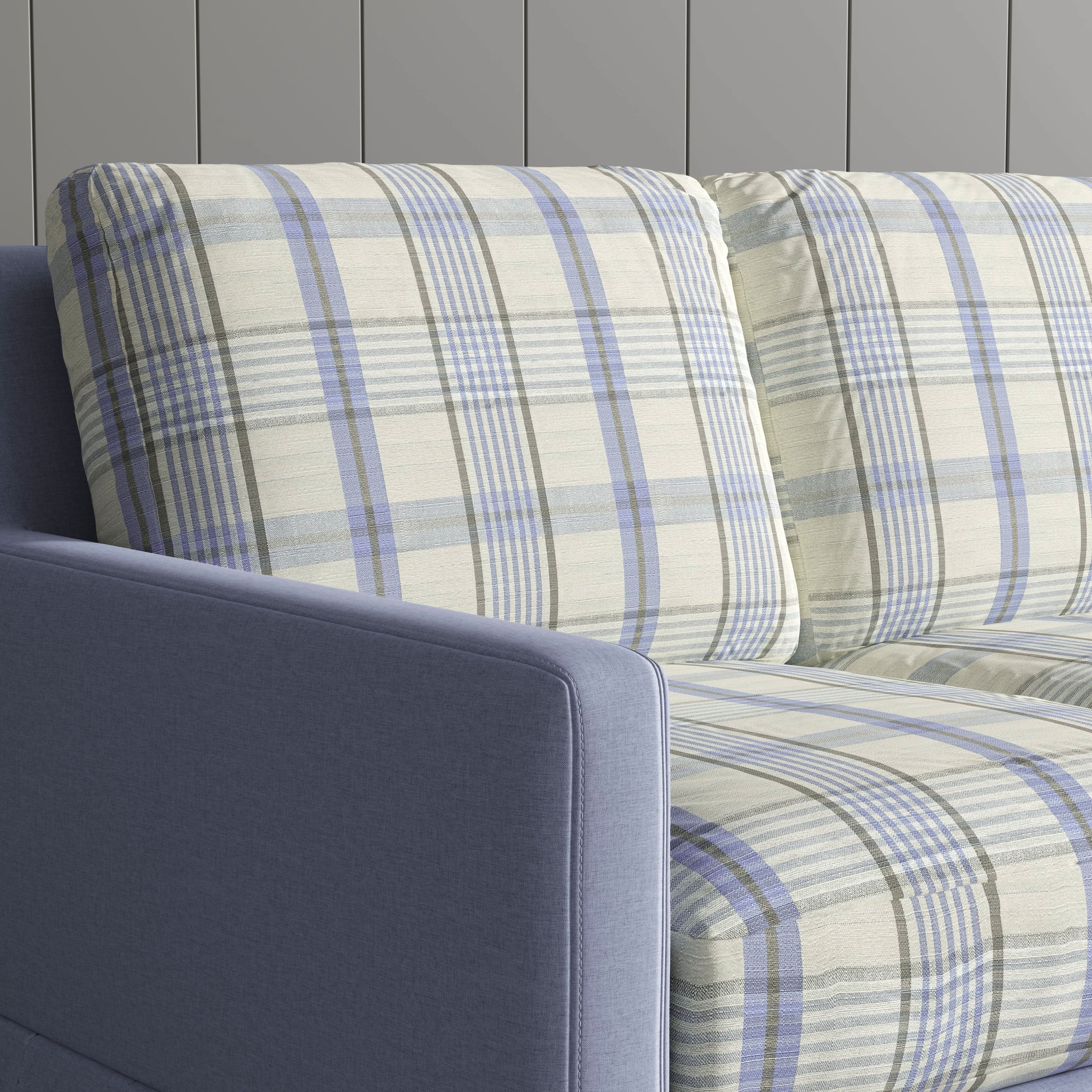 Cottonfy Country Check Sofa with Removable Skirted Covers