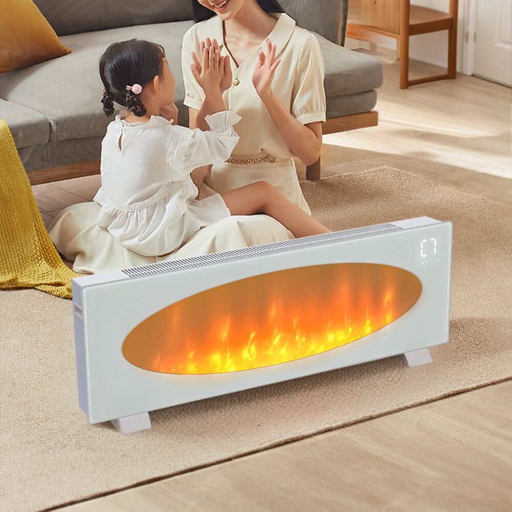 42 Inch Freestanding Electric Fireplace 2000W 7 Vibrant Colours