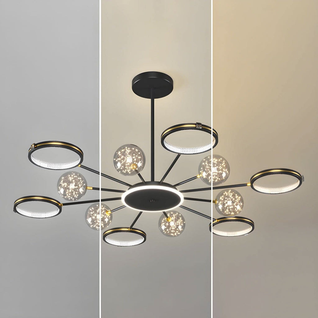 Lightsin Stylish Simple Creative Personalized Full Star Ceiling Light