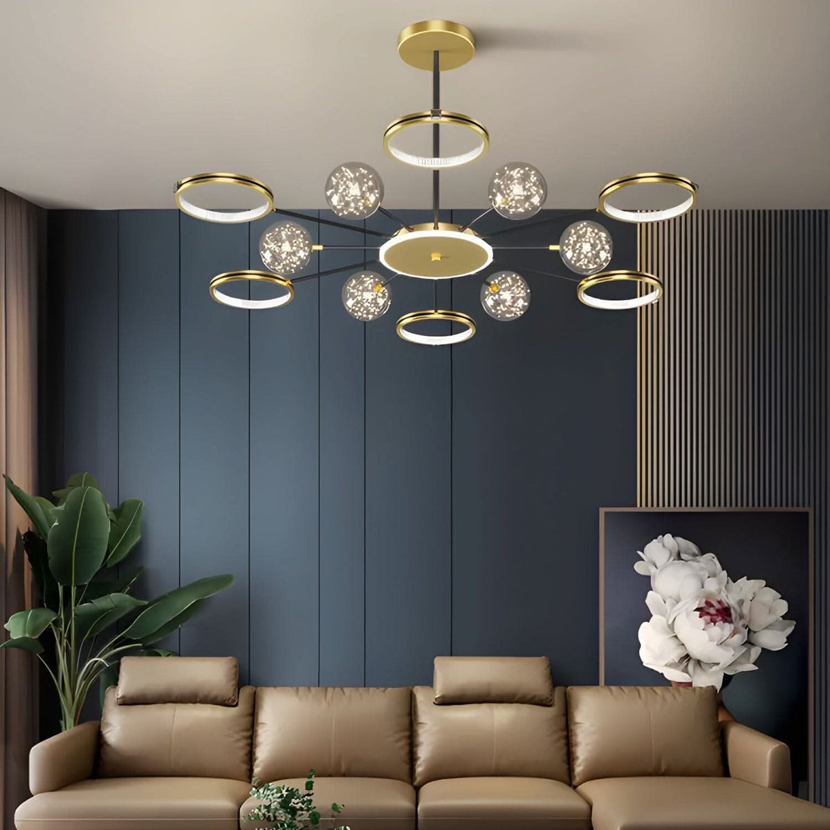 Lightsin Stylish Simple Creative Personalized Full Star Ceiling Light
