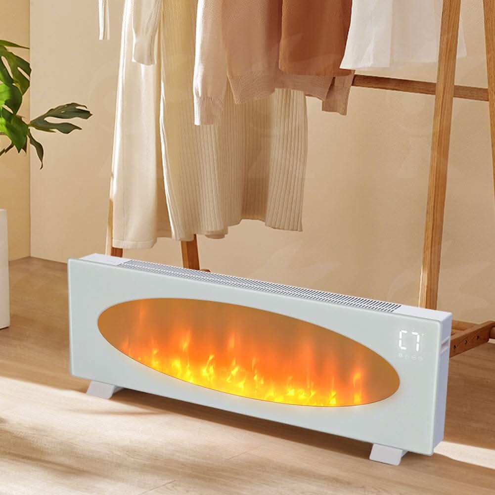 42 Inch Freestanding Electric Fireplace 2000W 7 Vibrant Colours