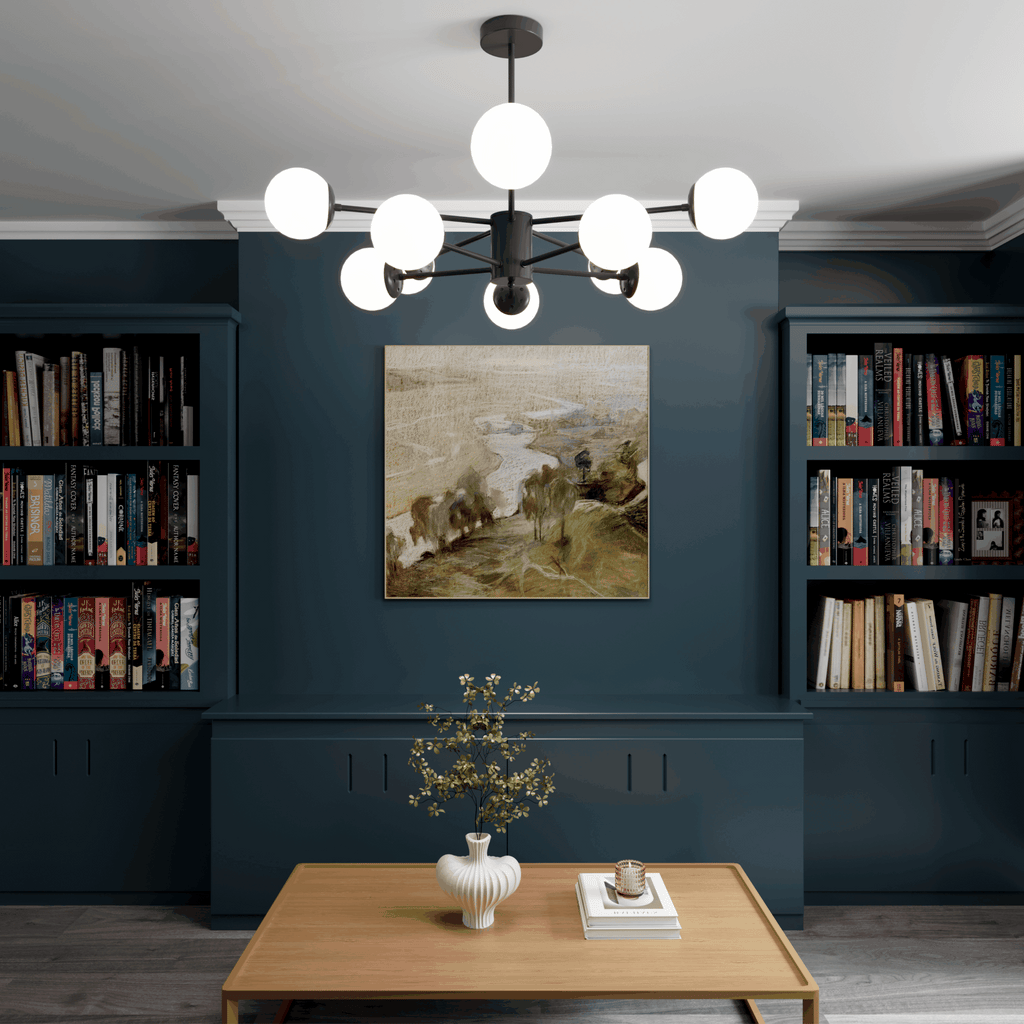 Lightsin Cumulus - Modern Metal Chandelier Tubular Design Chandelier with LED White Shade