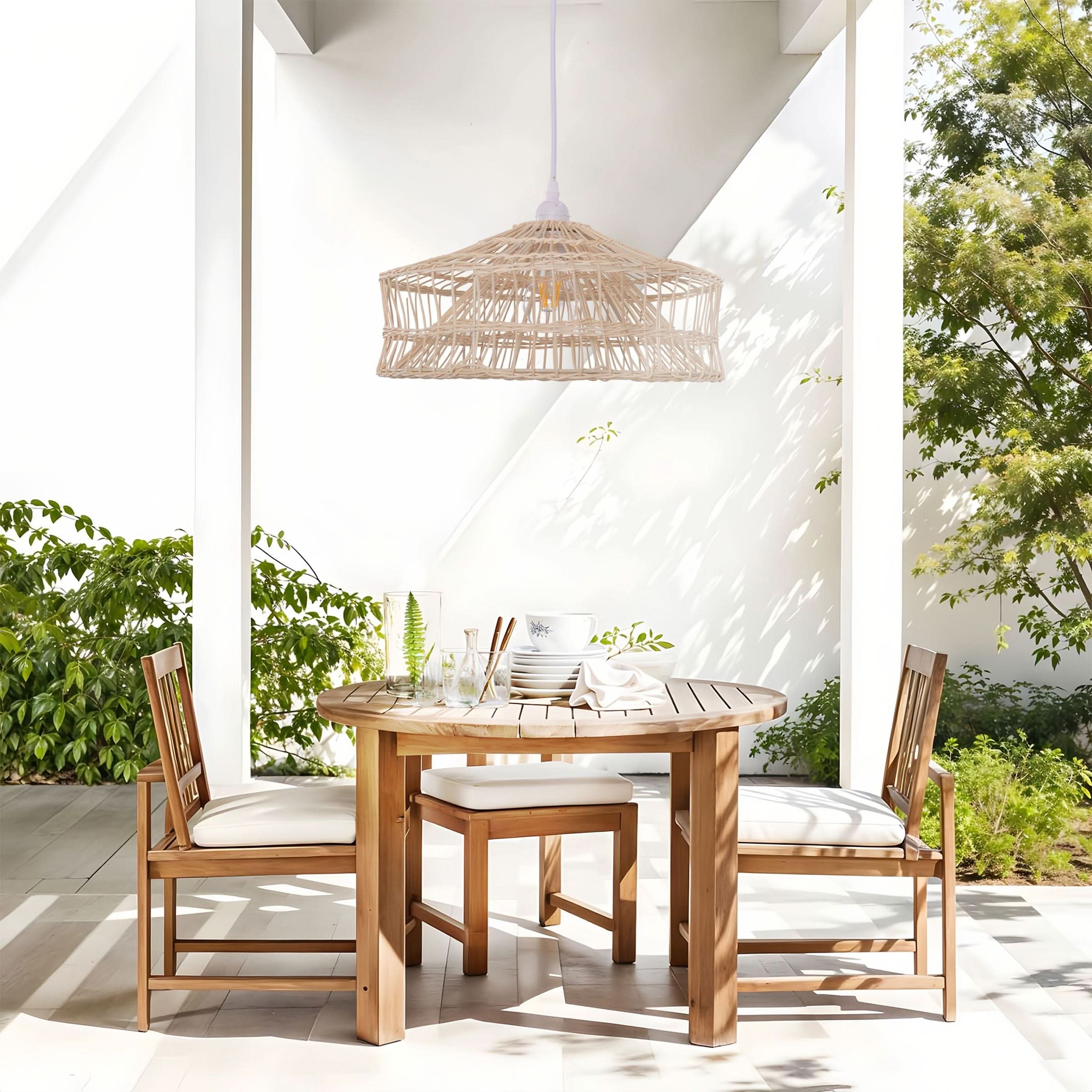 Lightsin NestLine Handwoven Shallow Pendant Lamp