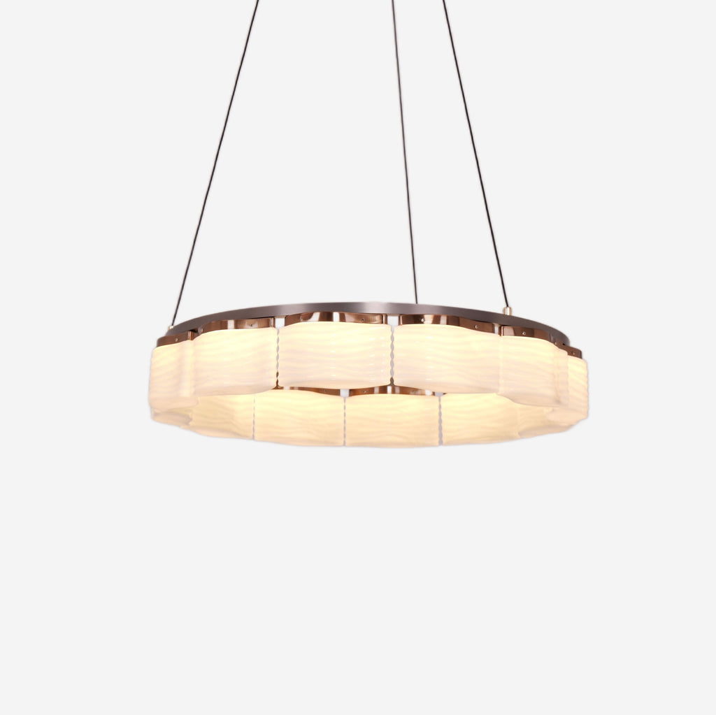 Lightsin Elegant LED Pendant Light with Onyx Glass Shade