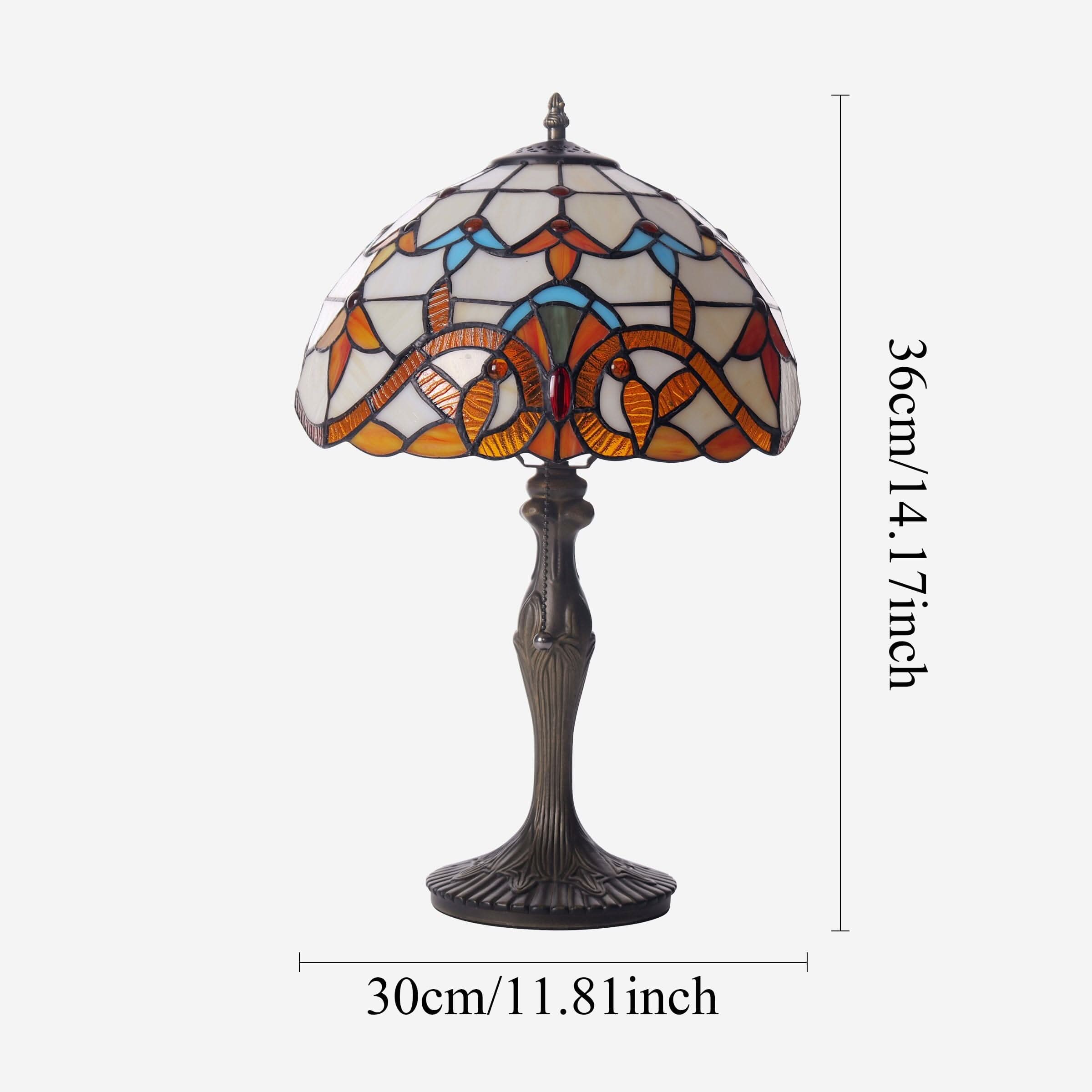 Lightsion Tiffany Table Lamp | Handcrafted Stained Glass Butterfly Series