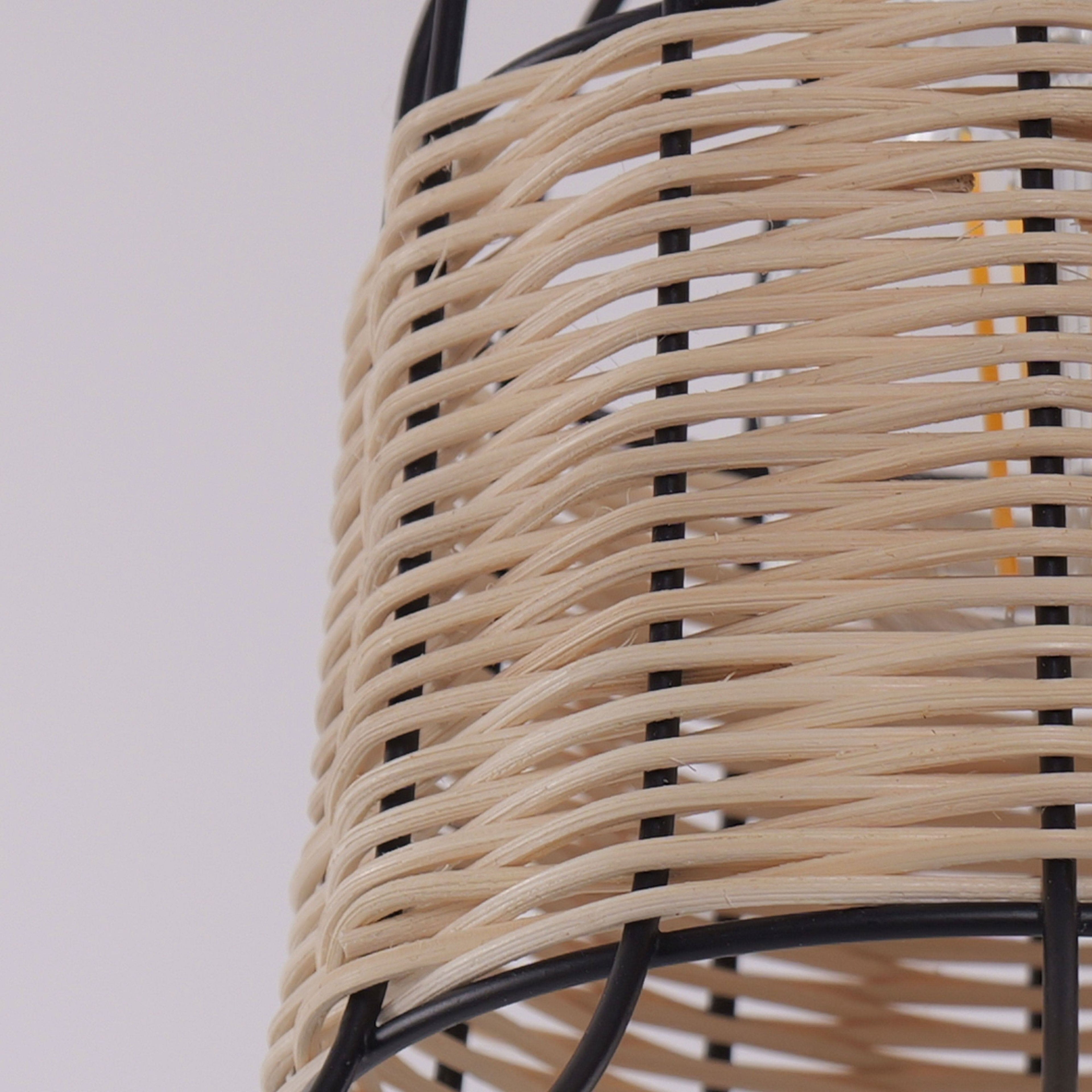Glyph-Lightsin Basket-Inspired Bar Pendant Light Natural Rattan Pendant Lighting