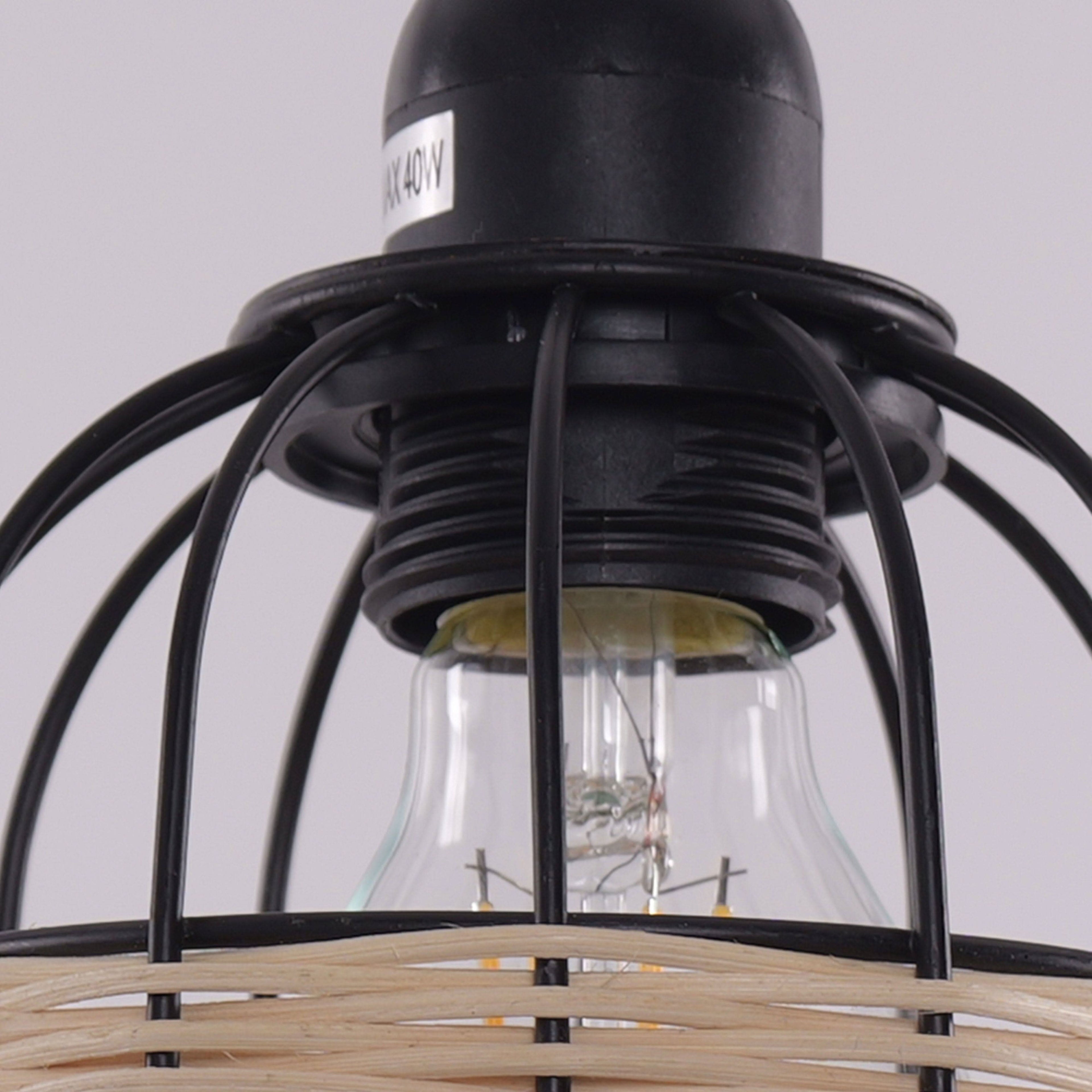 Glyph-Lightsin Lantern-Inspired Rattan Ceiling Light for Cozy Natural Elegance