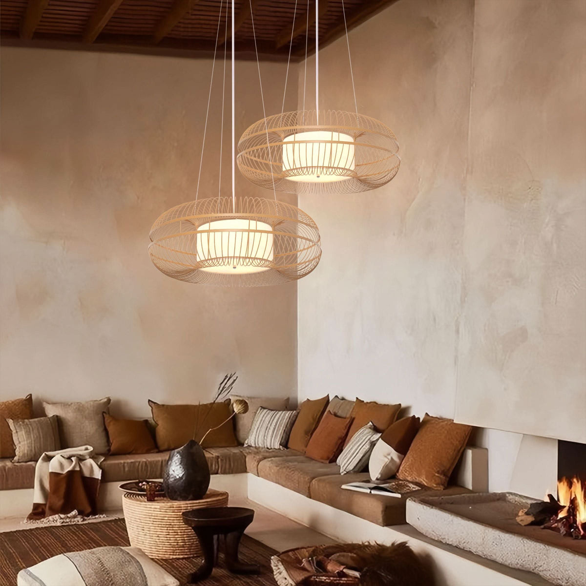 Lightsin Natural-Colored Modern Minimalist Pendant Light