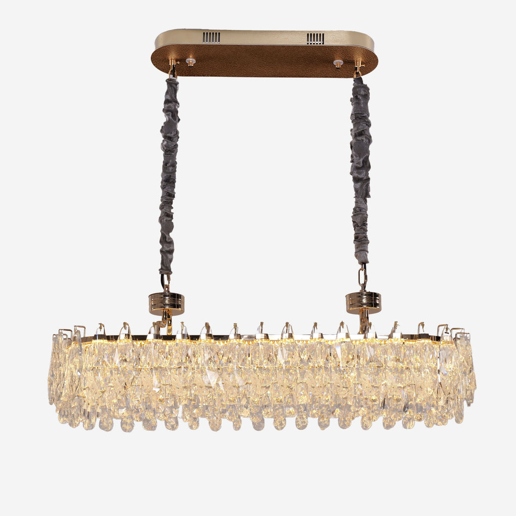 Lightsin Kitchen Island Lighting Modern Luxury Crystal Dimmable Pendant Light