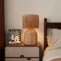 Lightsin Minimalist style Rattan Table Lamps for Cozy Living Spaces