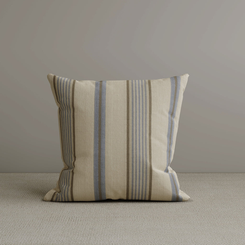‍Cottonfy Square Exclusive Design Cushion in Sky Blue Striped Cotton Linen, 45*45CM (100% off)