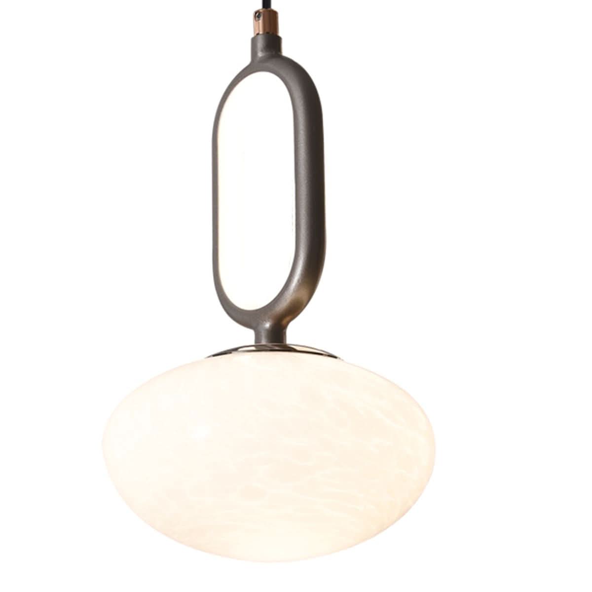 Lightsin Cloud Glass Pendant Light with Tri-Colour LED and Metal Frame