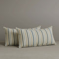 ‍Exclusive Waist Cushion in Light Blue Striped Cotton Linen, 56*27*12 CM (100% off)