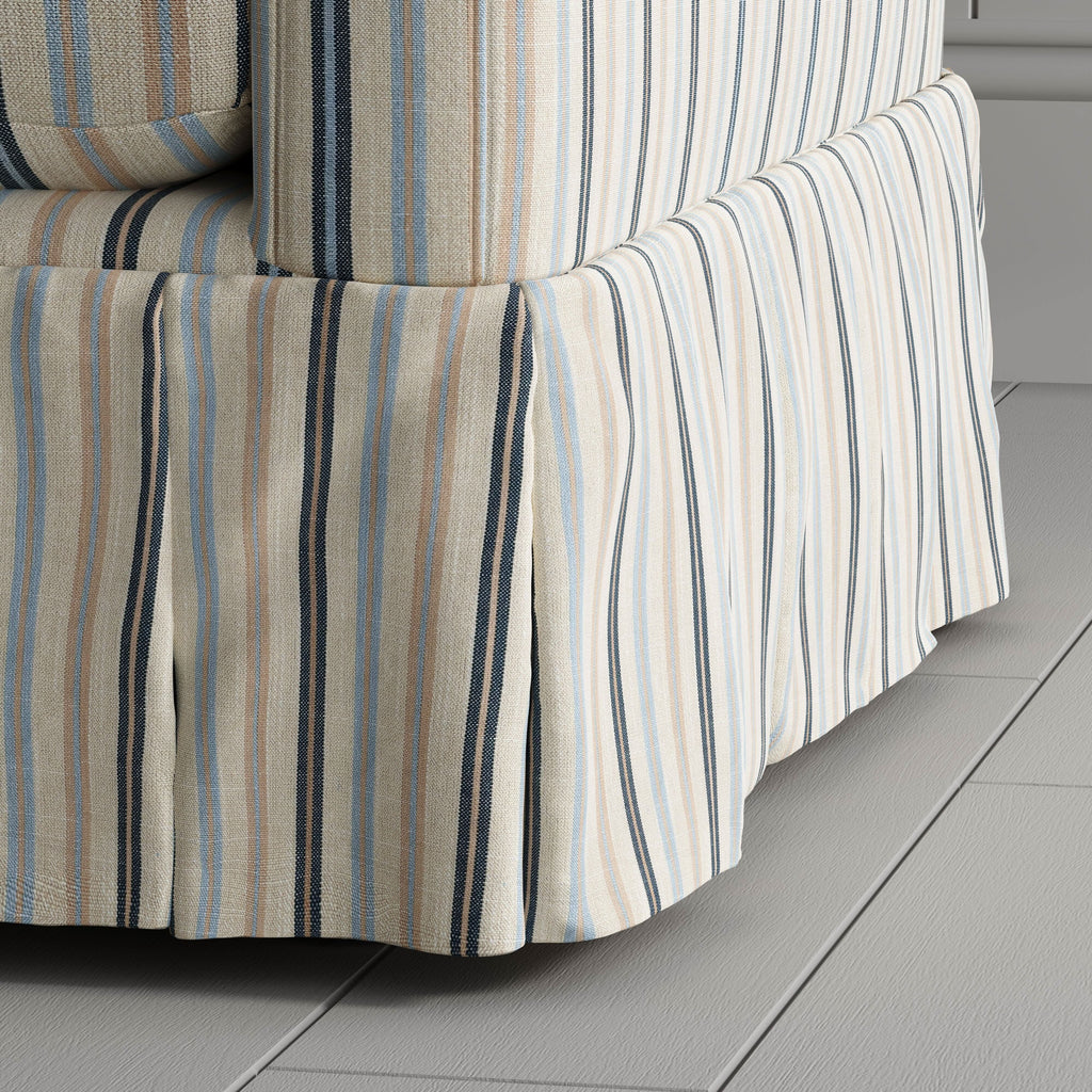 Cottonfy Country Check Sofa with Removable Skirted Covers