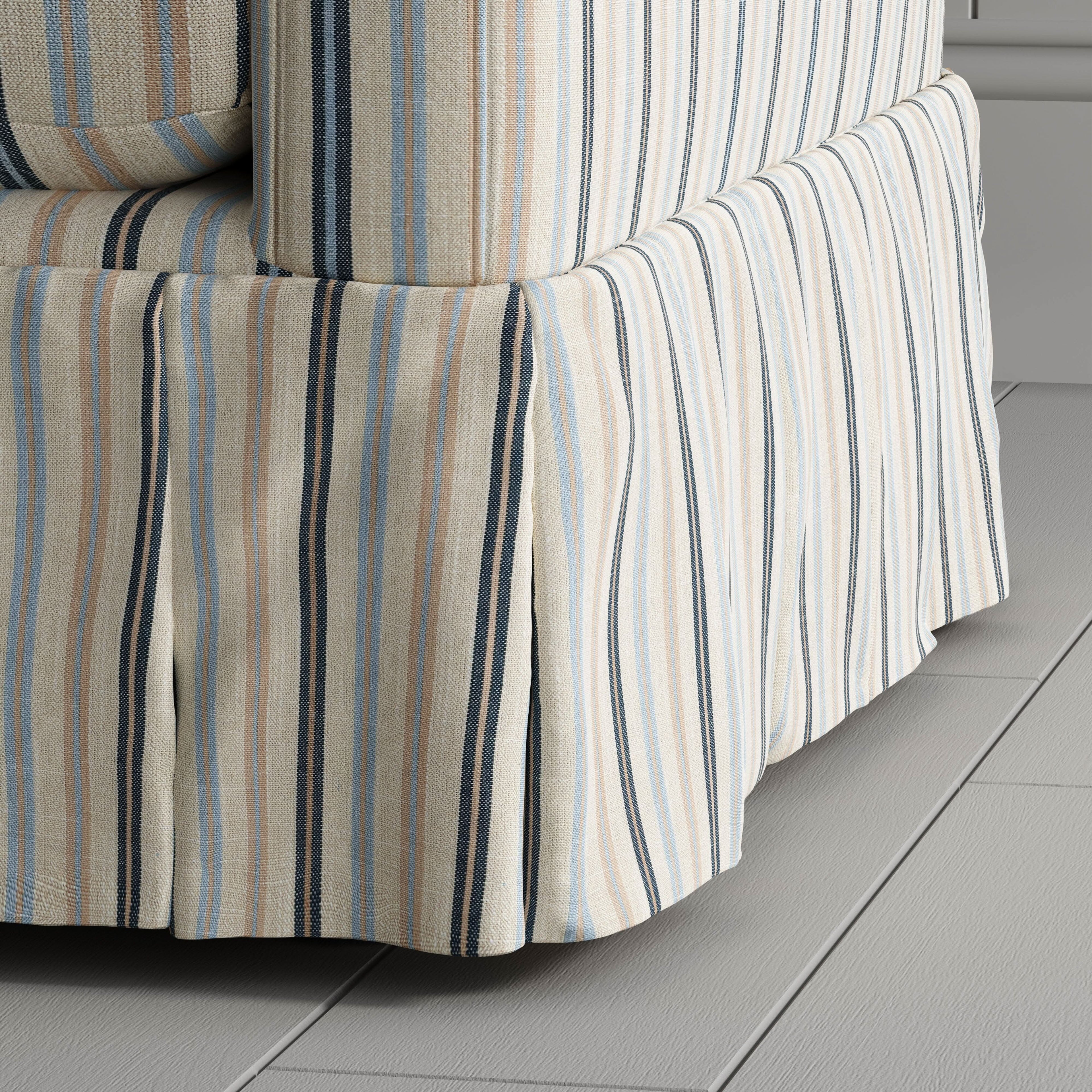 Cottonfy Country Check Sofa with Removable Skirted Covers