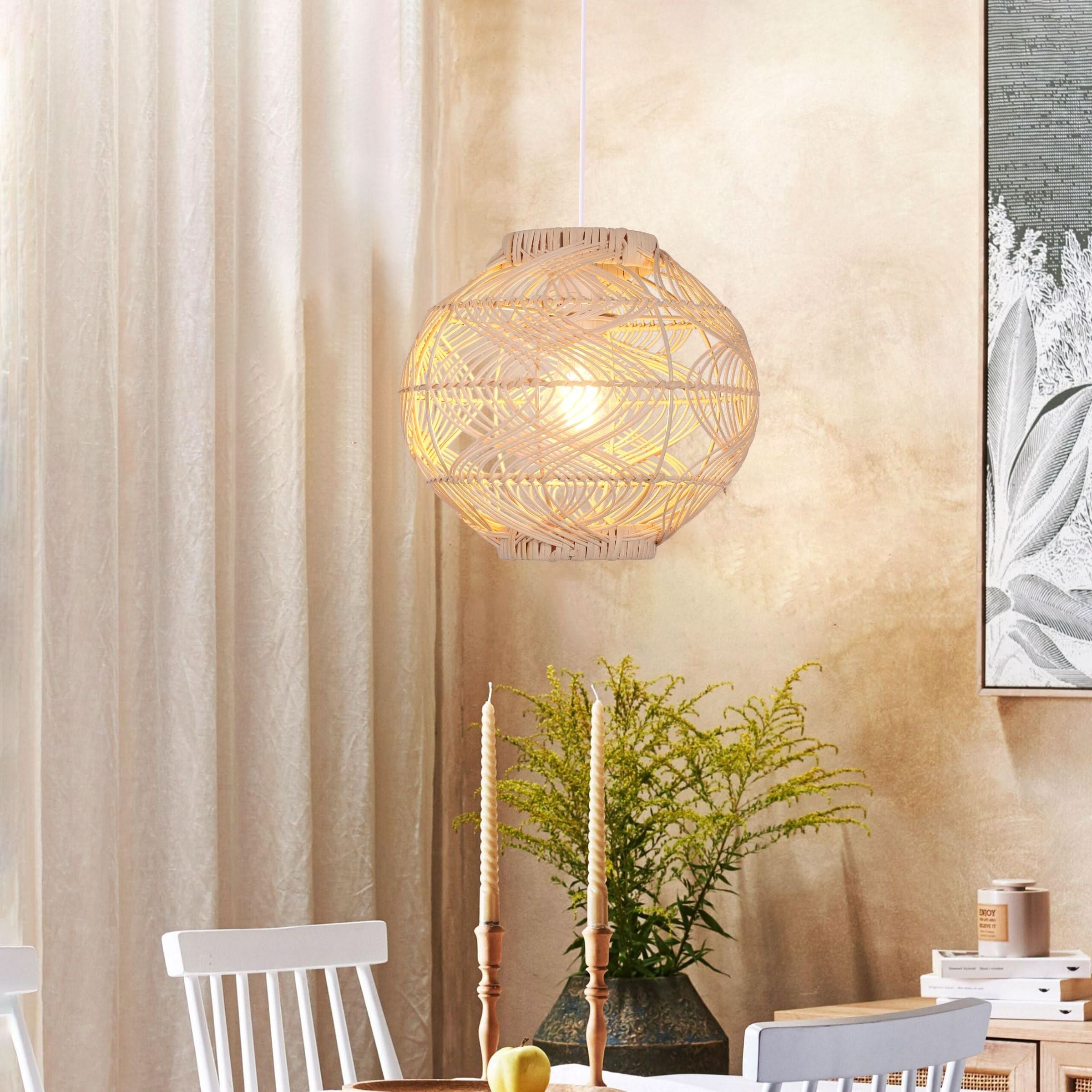 Lightsin Artisanal Rattan Pendant Light for Warm Interiors