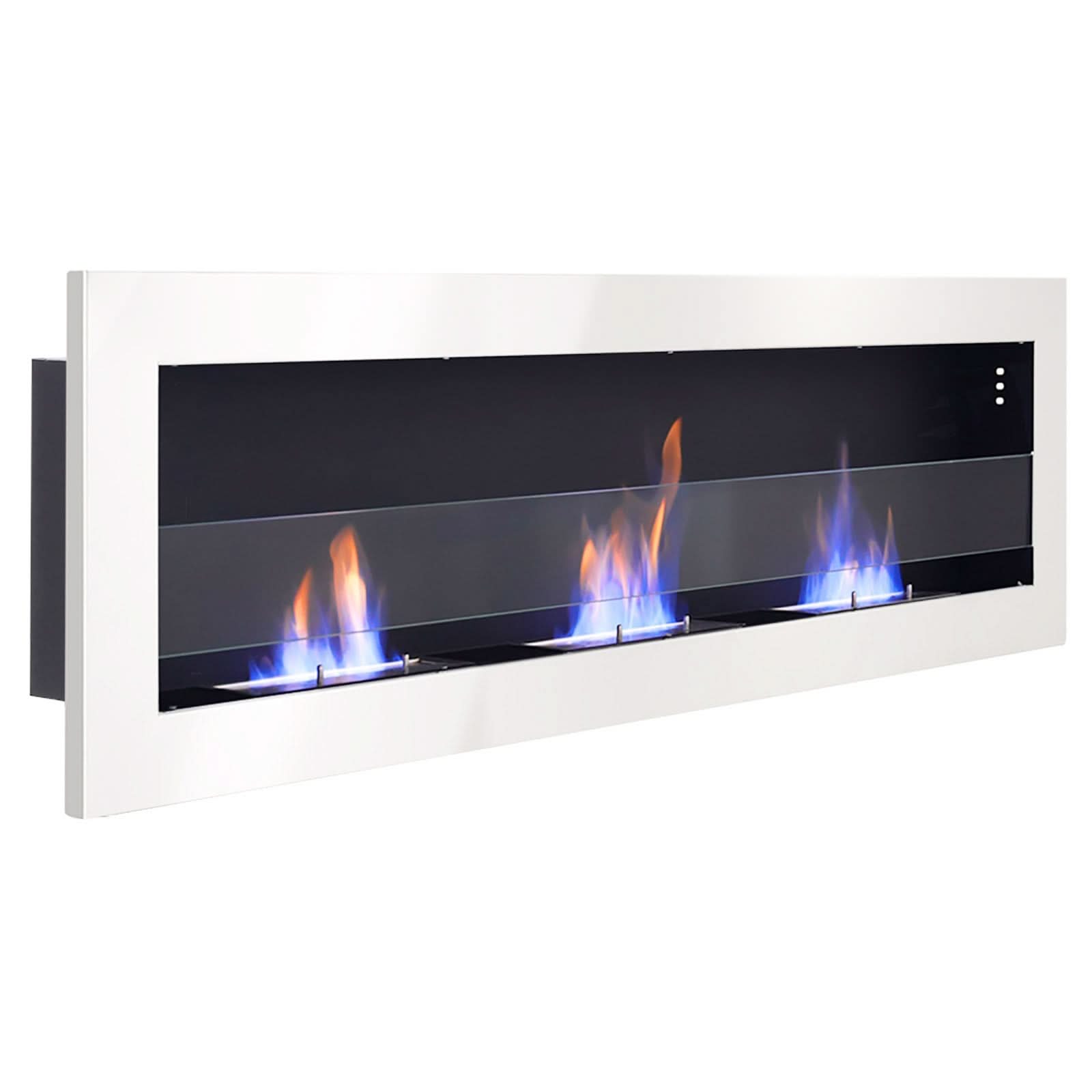 35/47 Inch Indoor Bio Ethanol Fireplace 3 Stoves Wall Mounted Heater
