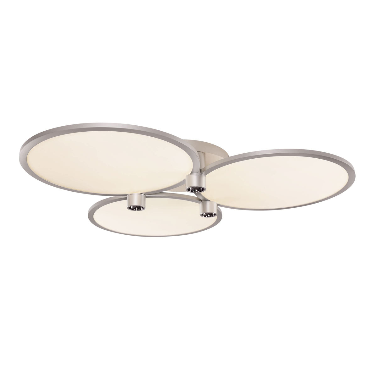 Lightsin Modern Three-Disk Silver/Gold Full Spectrum Ceiling Light