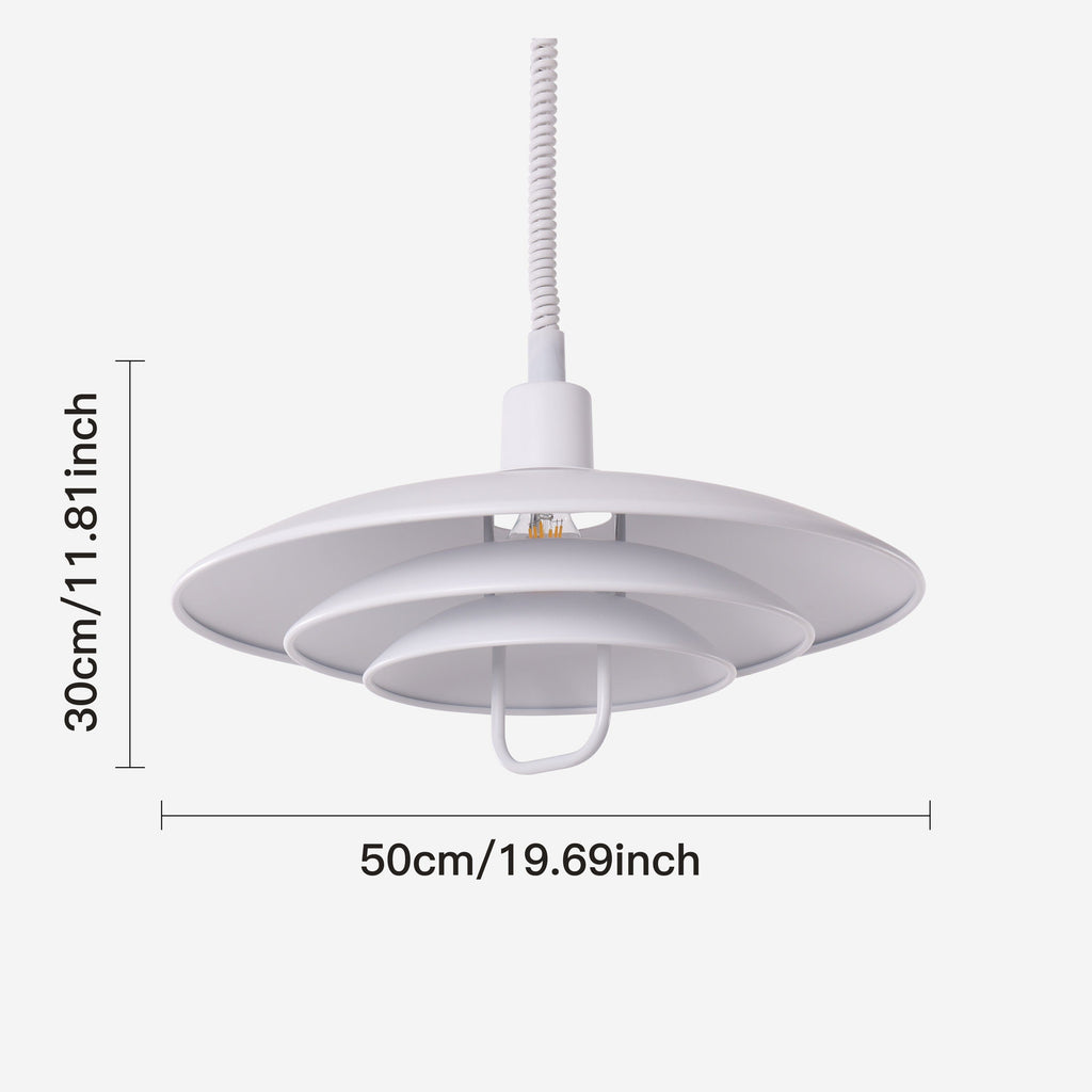 White Modern Minimalist Pendant Light