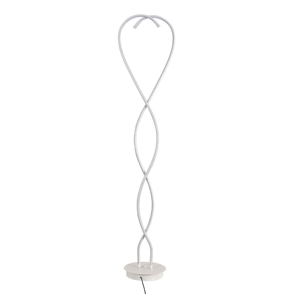 LED Floor Lamp Creative Standing Lamp with 2 Swirling Tubes