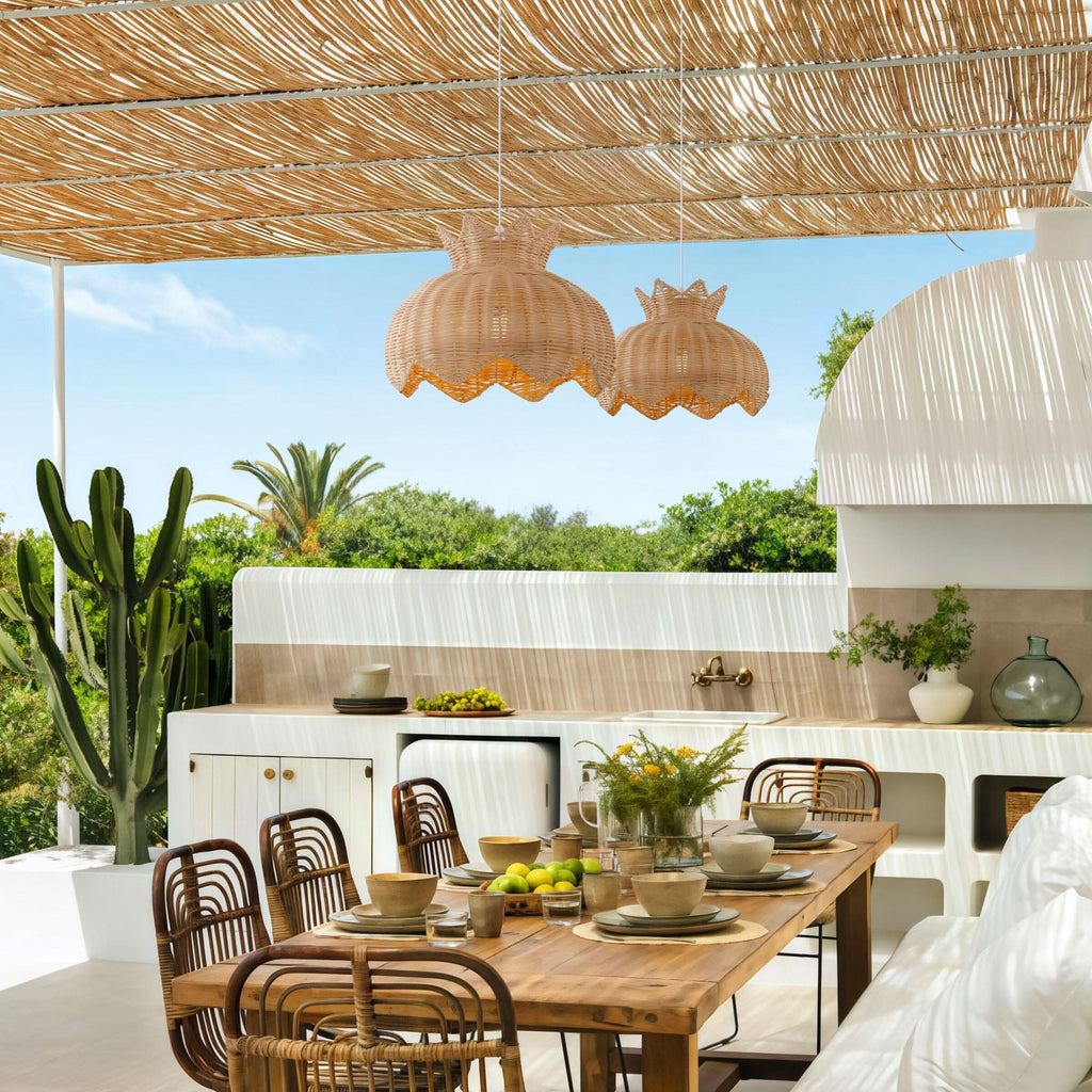 Lightsin Handwoven Paper Rope Pendant Light for a Natural & Cozy Ambiance