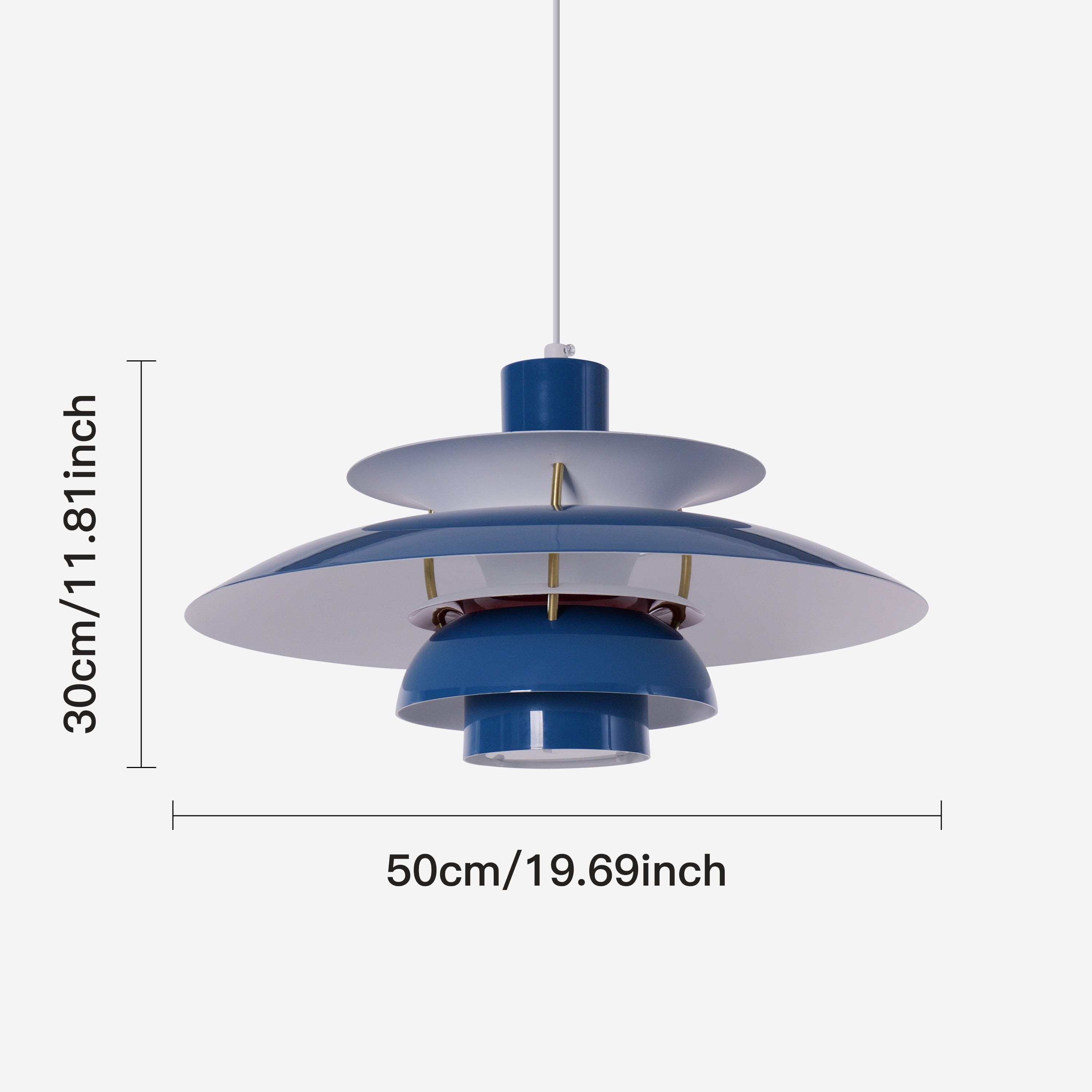 Blue Modern Minimalist Pendant Light