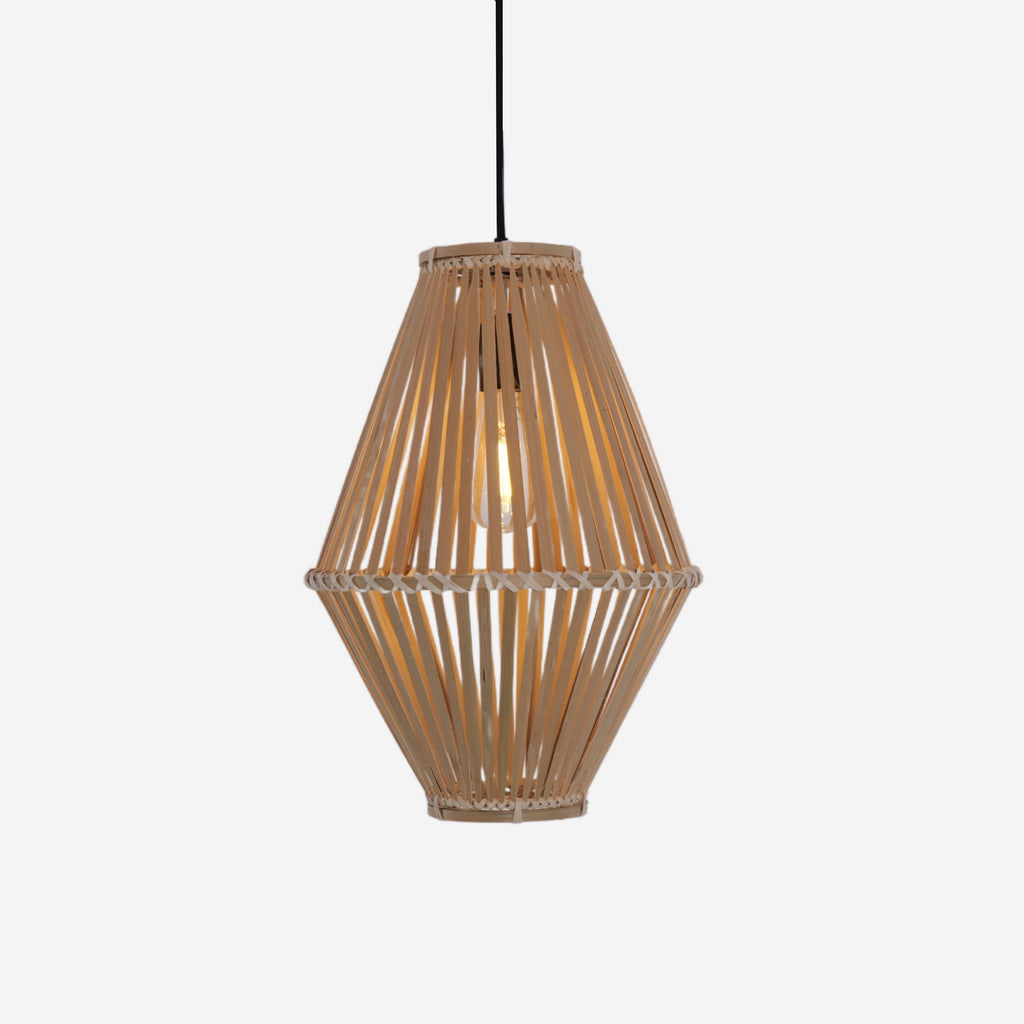 Lightsin Sustainable Geometric Bamboo Pendant Light
