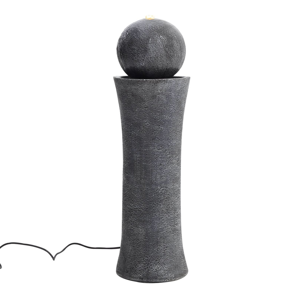 Modern Cylindrical Water Polo Fountain Backyard Decorated Fountain