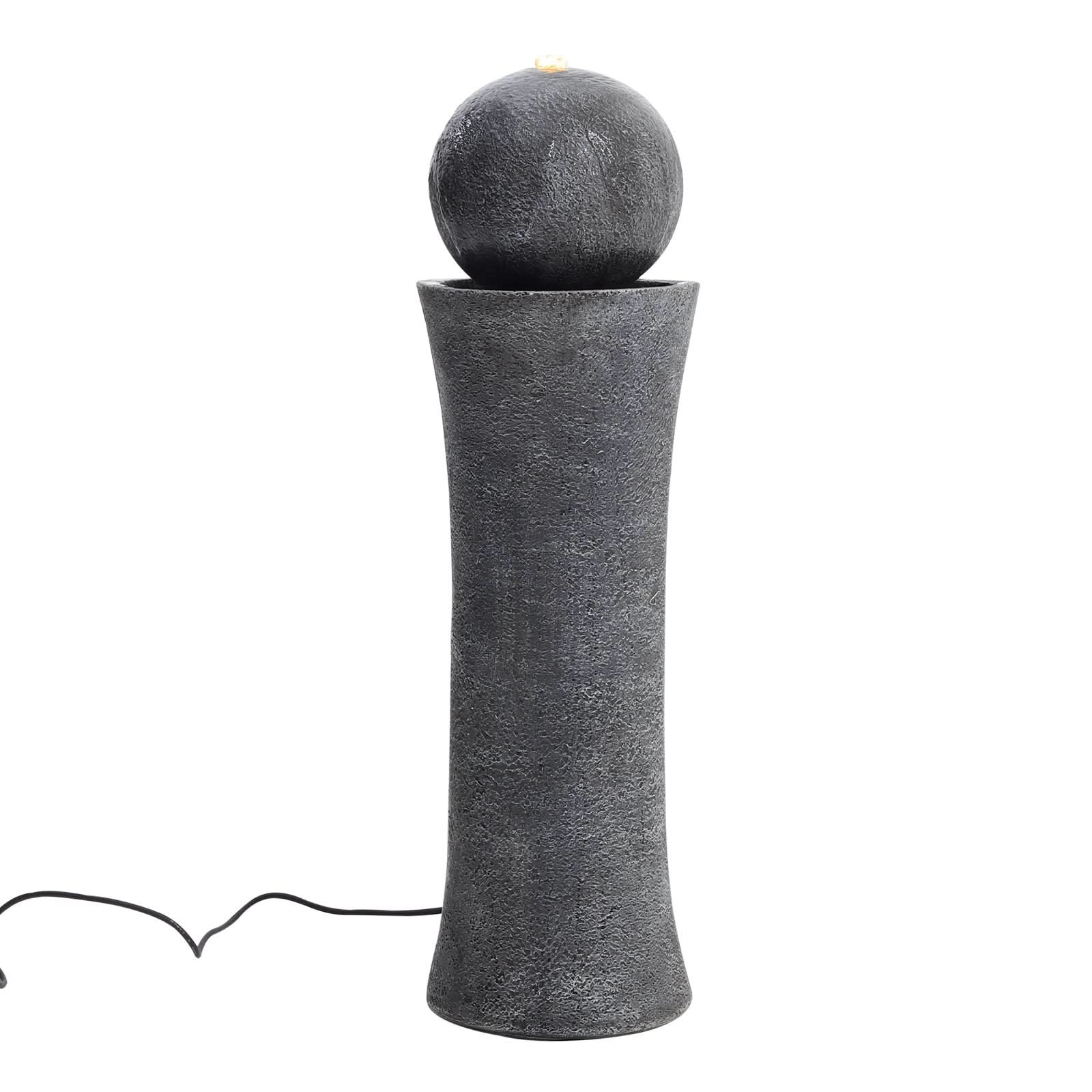 Modern Cylindrical Water Polo Fountain Backyard Decorated Fountain