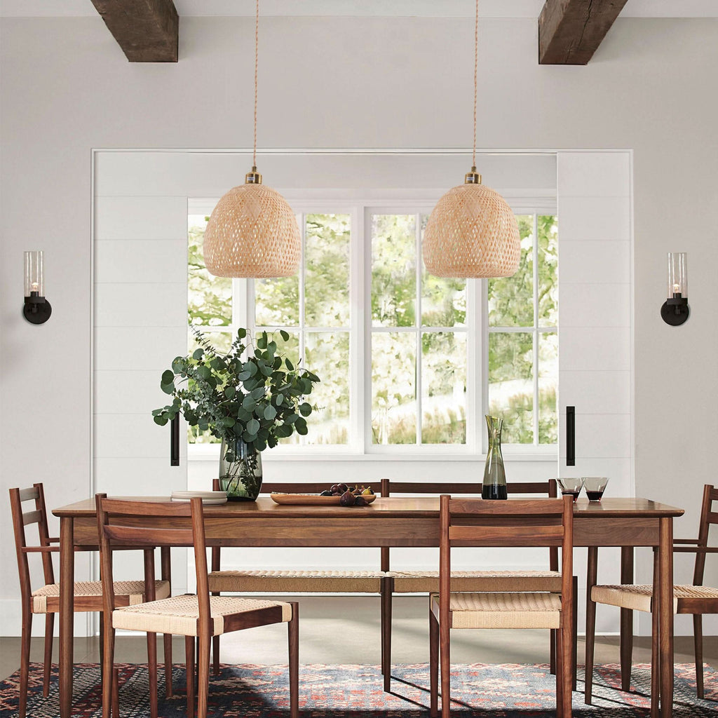 Lightsin Handwoven Bamboo Pendant Light – Natural, Eco-Friendly Lighting for Cozy Spaces