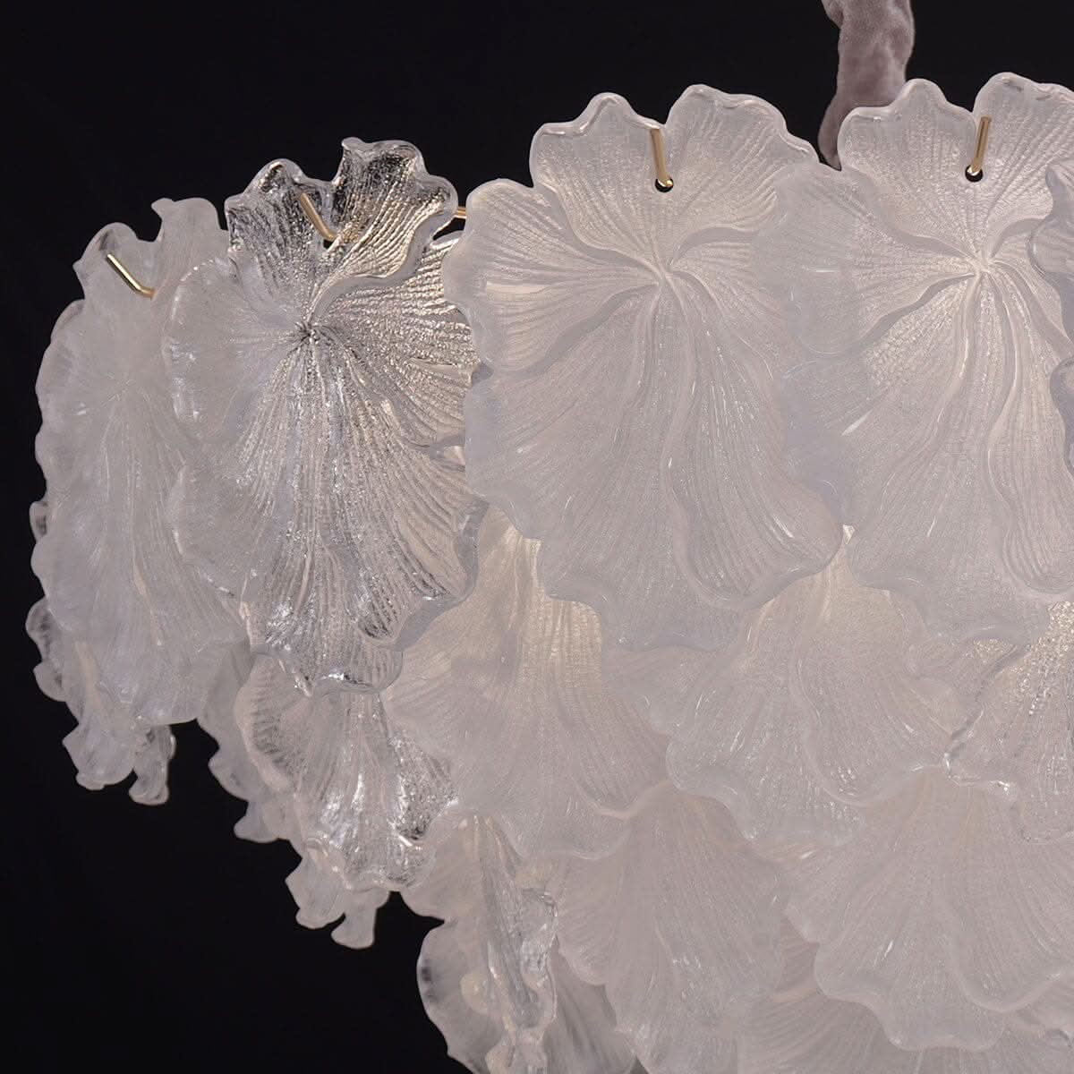Lightsin Opulent Glow Elegant Glass Chandelier with Adjustable Elegance