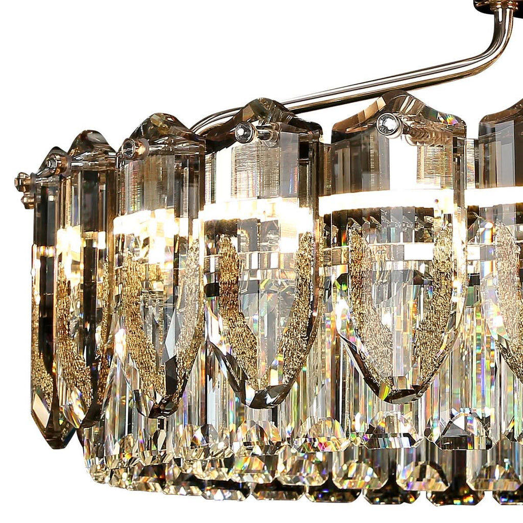 Lightsin Opulent Crystal Elegance Adjustable Pendant Light