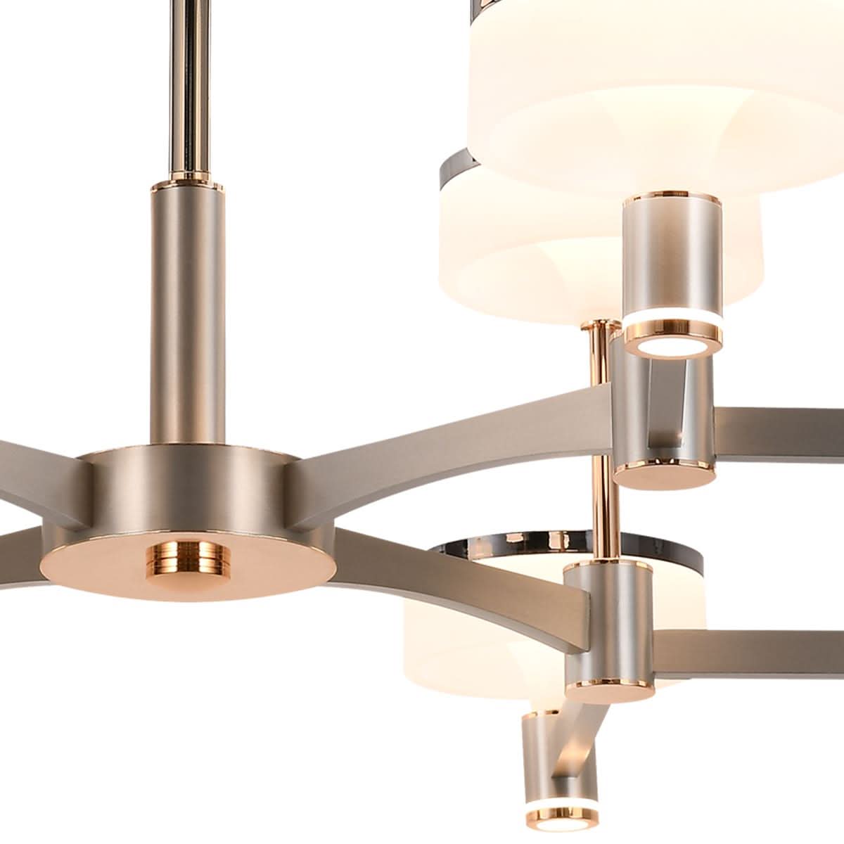Lightsin Aluminum Acrylic Chandelier with Three-Color Changing