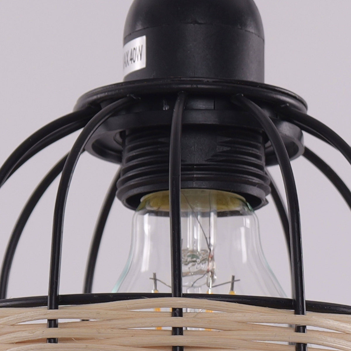Glyph-Lightsin Basket-Inspired Bar Pendant Light Natural Rattan Pendant Lighting