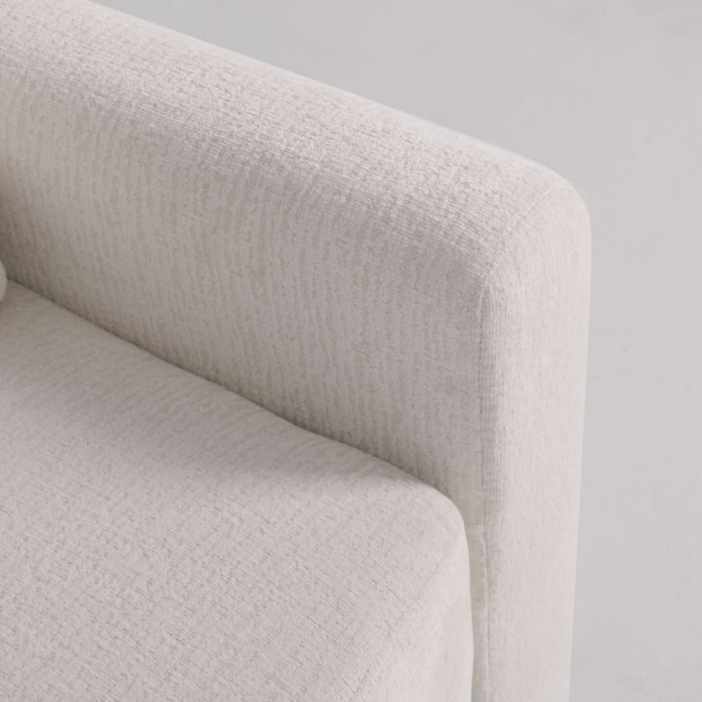L-Shaped Sofa and Chaise Lounge Set with Wooden Legs
