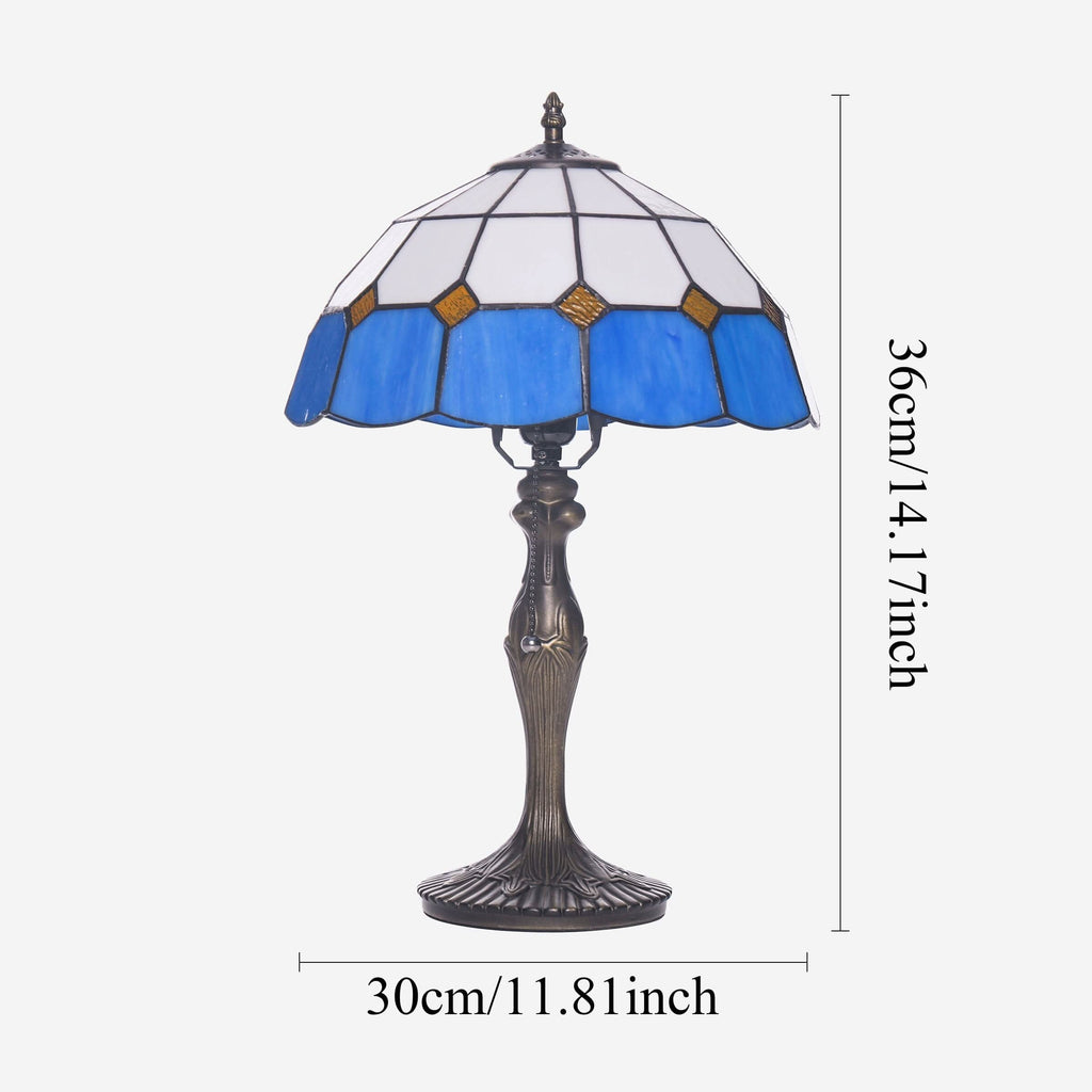 Lightsin Tiffany Table Lamp | Handcrafted Stained Glass Block Series