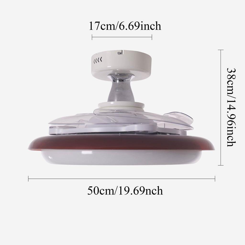 Lightsin 36 Inch Ceiling Fan with 6-Speed Quiet DC Motor