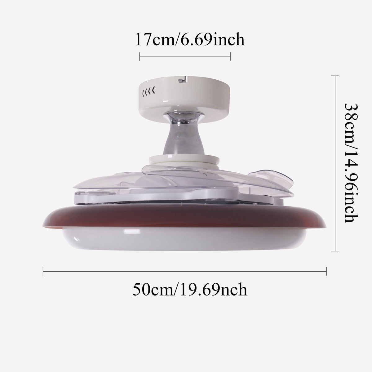 Lightsin 36 Inch Ceiling Fan with 6-Speed Quiet DC Motor