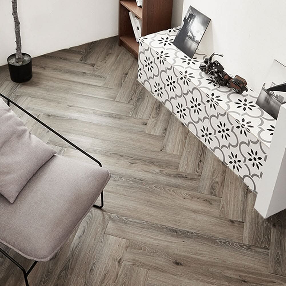36/72Pcs Durable Wood Grain Self-Adhesive Vinyl Flooring
