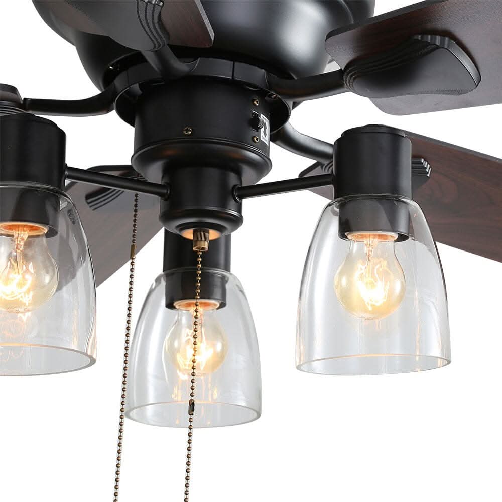 52-inch Low Profile Ceiling Fan Light with Remote