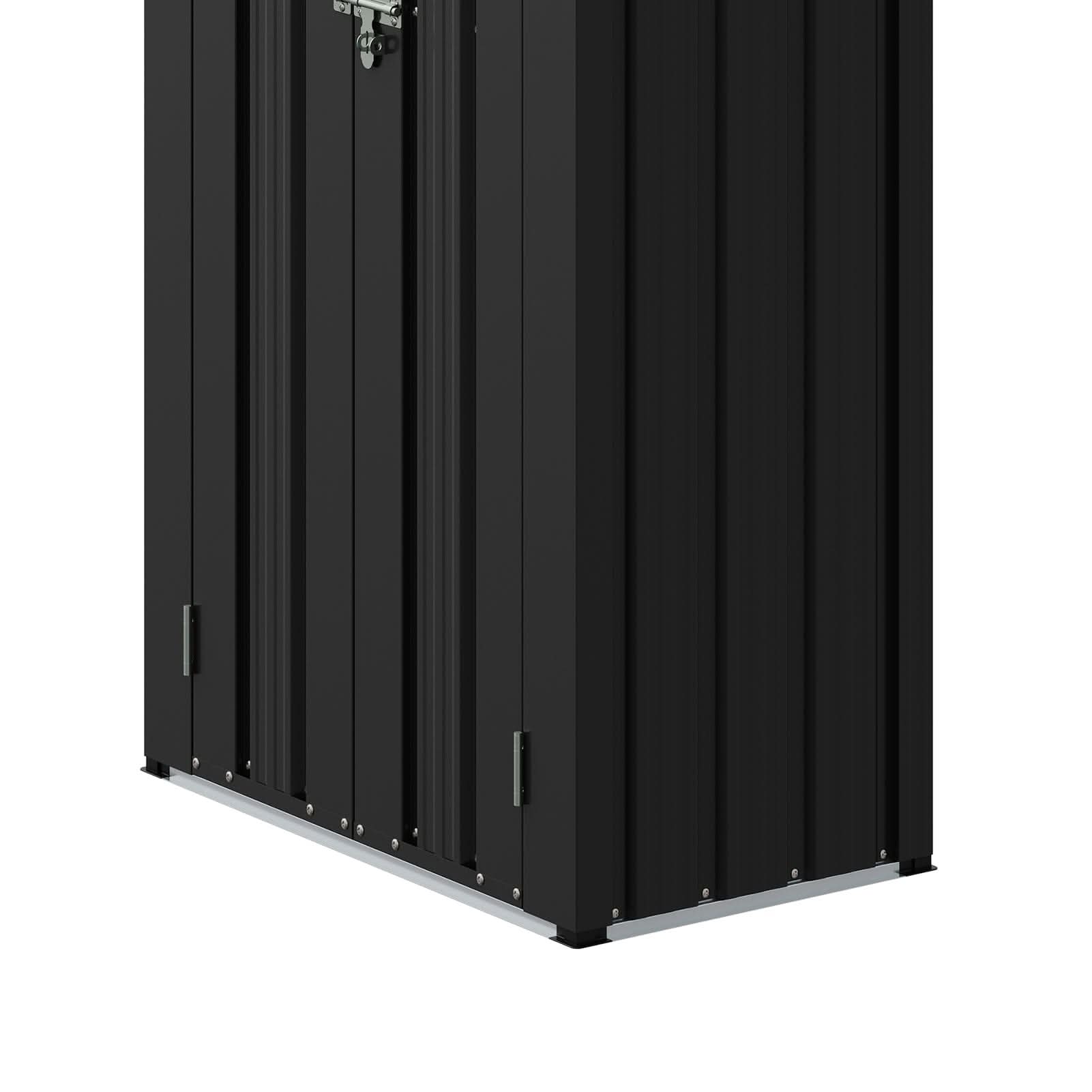 1.5*2.5ft Flat Roof Charcoal Black Tool Cabinet