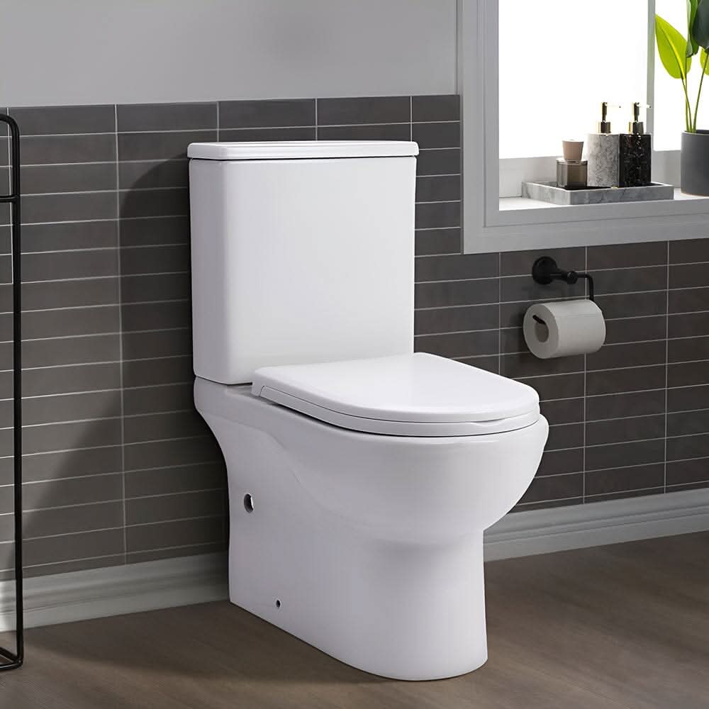 63cm D Comfortable 2-Piece Elongated Toilet with Dual Flush