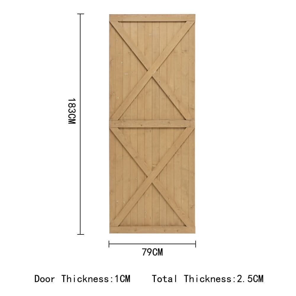 183cm H Garden Flat Top Pine Wood Gate Kit With Screw Kit