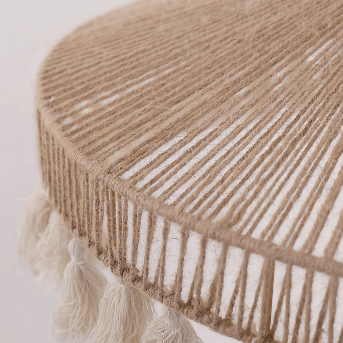 Lightsin Boho Handcrafted Woven Pendant Light with Tassels for Dining Room & Living Room