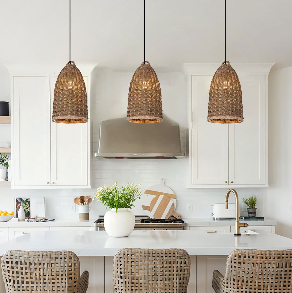 Lightsin Natural Grass Pendant Light for Kitchen and Dining Spaces